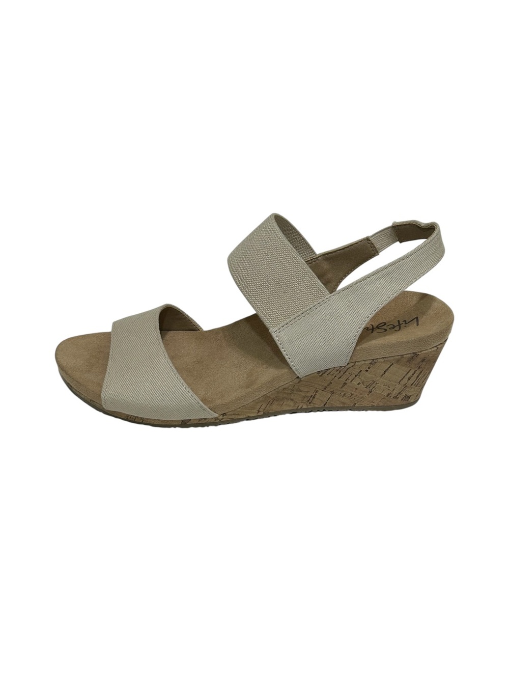 Life Stride Women's Size 7 W US Sandals Synthetic Beige Wedge Maldives 903550